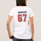 メリー・リズマス スポーツジャージー クリスマス Tシャツ (裏面)