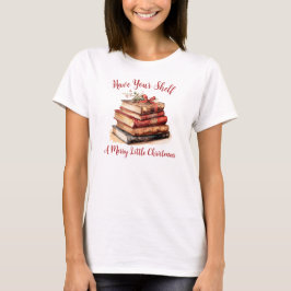 メリー・リトル・クリスマスを本棚に Tシャツ