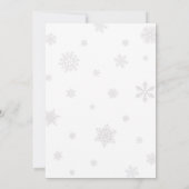 メリー リトル クリスマス ツリー ベイビー シャワー 招待状 (裏面)