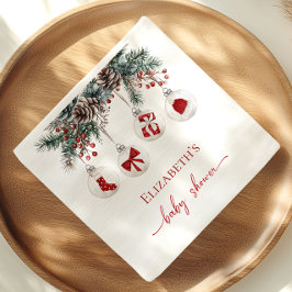メリー・リトル・クリスマス・ベビーシャワー スタンダードカクテルナプキン