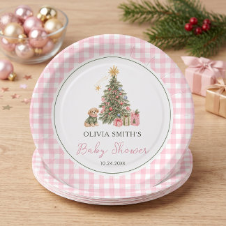 メリー・リトル・クリスマス・ベビーシャワー ペーパープレート