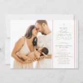 メリー・リトル・クリスマス ホリデー 誕生のお知らせ シーズンカード (正面)