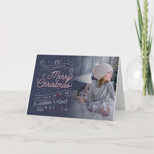 メリー・リトル・クリスマス / 折りたたまれたカード カード (正面)