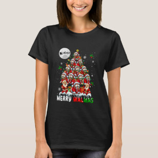 メリー・ワルマス・グループのサンタセイウチがクリスマスツリーを愛する Tシャツ
