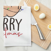 メリー・与えクリスマス・フィンガー キッチンタオル (四つ折り)