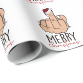 メリー・与えクリスマス・フィンガー ラッピングペーパー (ロールコーナー)