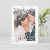 メリー&再びスクリプ結婚したト名フォトクリスマス シーズンカード (スタンド正面)