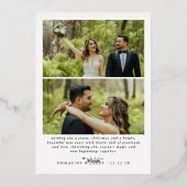 メリー&写真結婚した新婚クリスマス 箔シーズンカード (裏面)