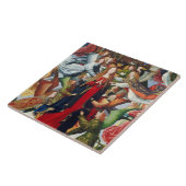 メリー、天国、c. 1485年- 1500年の女王 タイル (側面)