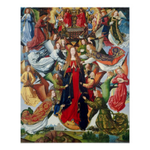 メリー、天国、c. 1485年- 1500年の女王 ポスター