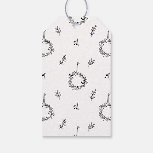 メリー&新結婚したしい結婚初めてのクリスマス写真 ギフトタグ (裏面)