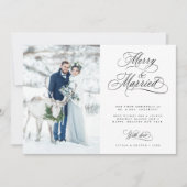 メリー&新結婚したしい結婚初めてのクリスマス写真 シーズンカード (正面)