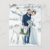 メリー&新結婚したしい結婚初めてのクリスマス写真 ポストカード (正面)