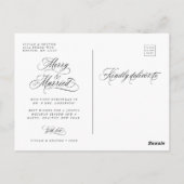 メリー&新結婚したしい結婚初めてのクリスマス写真 ポストカード (裏面)