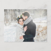 メリー&新結婚したしい結婚初めてのクリスマス写真 ポストカード (正面)