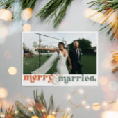 メリー&新結婚した婚フォトクリスマス シーズンカード