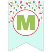 メリー +明るいクリスマスライト | 休カラフル日 バンティングフラッグ (第2の旗)