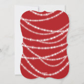 メリー&明るいスパークルスシックな赤いクリスマスフォト シーズンカード (裏面)