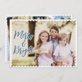 メリー&明るいホタテのクリスマスカード シーズンカード (正面/裏面)