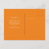 メリー&明るいミニマリストイエロークリスマス ポストカード (裏面)