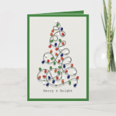 メリー&明るいヴィンテージライト緑の写真 シーズンカード (正面)