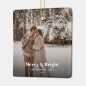 メリー&明るい写真ダークダスク セラミックオーナメント (左)