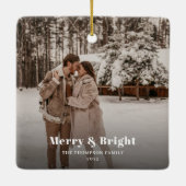 メリー&明るい写真ダークダスク セラミックオーナメント (裏面)