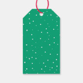 メリー&明るい可愛い手でクリスマスツリーを描く ギフトタグ (裏面)