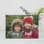 メリー&明るい書道 – 全水平フォト シーズンカード (スタンド正面)