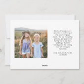 メリー&明るい横向き写真クリスマス シーズンカード (裏面)