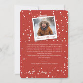 メリー&明るい白い輝き魔法のクリスマスフォト シーズンカード (裏面)