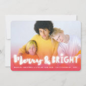メリー&明るい白い輝き魔法のクリスマスフォト シーズンカード (正面)