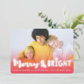 メリー&明るい白い輝き魔法のクリスマスフォト シーズンカード (スタンド正面)