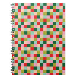 メリー&明るい色のブロック ノートブック