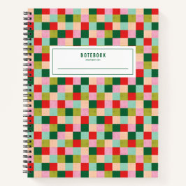 メリー&明るい色のブロック ノートブック