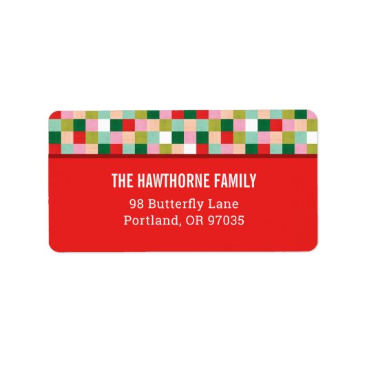 メリー&明るい色のブロック ラベル (正面)