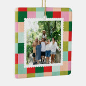 メリー&明るい色ブロック セラミックオーナメント (右)