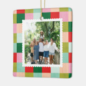 メリー&明るい色ブロック セラミックオーナメント (左)