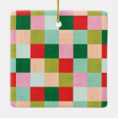 メリー&明るい色ブロック セラミックオーナメント (裏面)