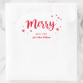 メリー 楕円形シール (バッグ)