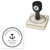 メリー&結婚したいかりロゴのゴム印 ラバースタンプ (押印)