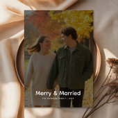 メリー&結婚したエレガントPhoto Chrimasカード シーズンカード