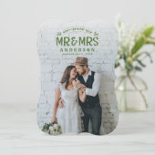 メリー&結婚したクリスマス結婚の写真カード シーズンカード (スタンド正面)