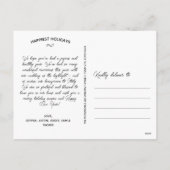 メリー&結婚したタータンチェックPlaid Christmas写真 シーズンポストカード (裏面)