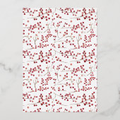 メリー&結婚したナチュラルレッド結婚ベリーの写真 箔シーズンカード (裏面)