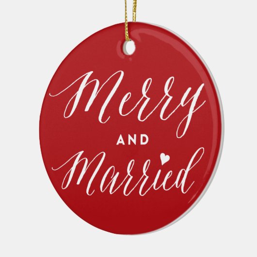 メリー&結婚したフォトホリ結婚デイ発表 セラミックオーナメント (左)