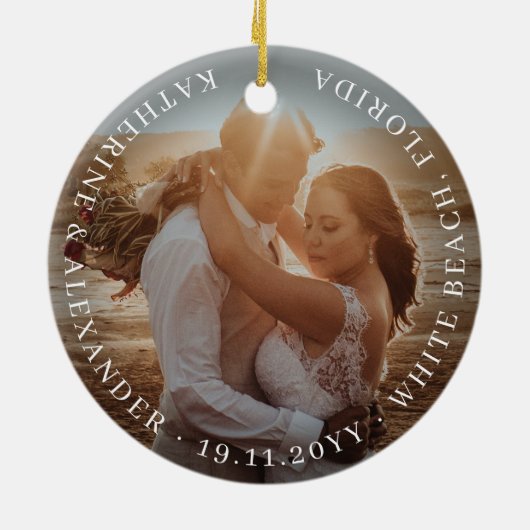 メリー&結婚したフォトホリ結婚デイ発表 セラミックオーナメント (裏面)