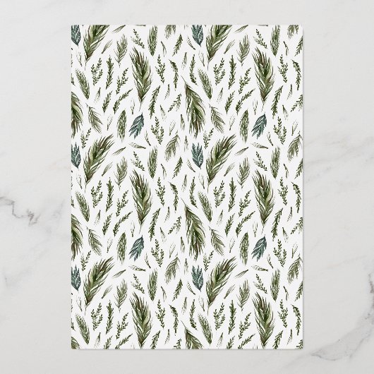 メリー&結婚したフォレストウォーター結婚カラーの写真 箔シーズンカード (裏面)