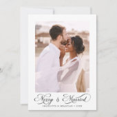 メリー&結婚したモダンエレガントScript 2写真 シーズンカード (正面)