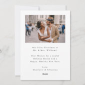 メリー&結婚したモダンエレガントScript 2写真 シーズンカード (裏面)